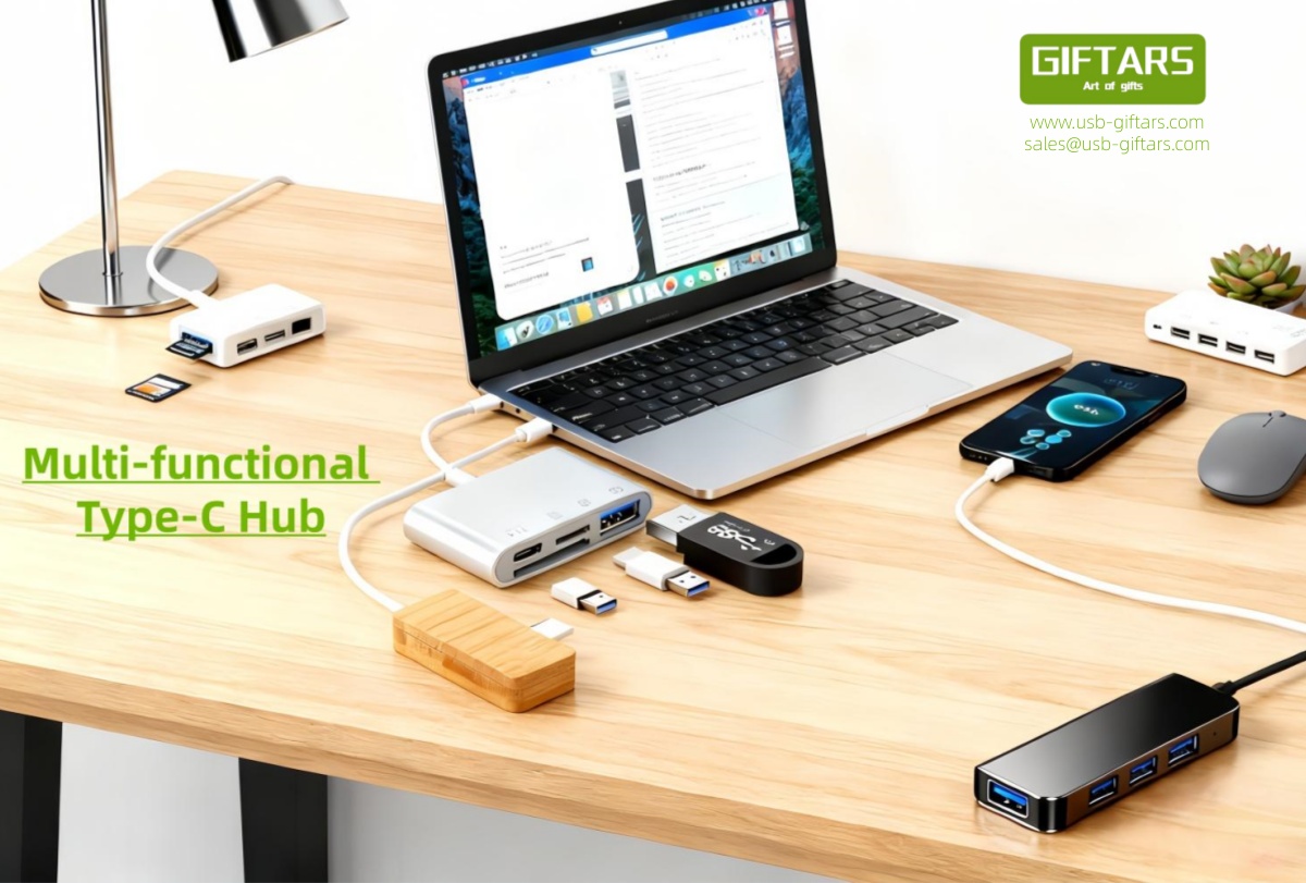 USB-C Multi-Functional Hubs 2025 | Custom Corporate Tech Gifts & Eco Options