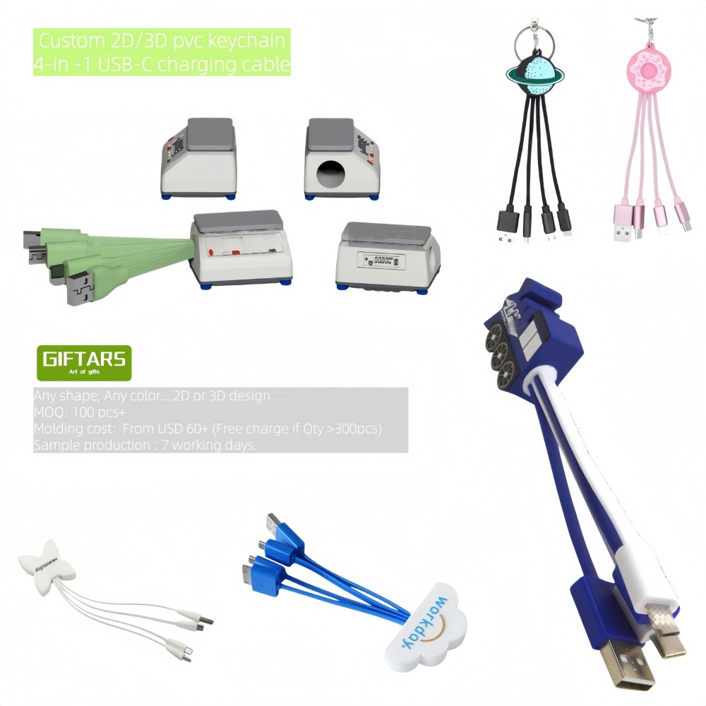 Custom 2D/3D PVC Charging Cable Solutions for Creative Brand Promotions