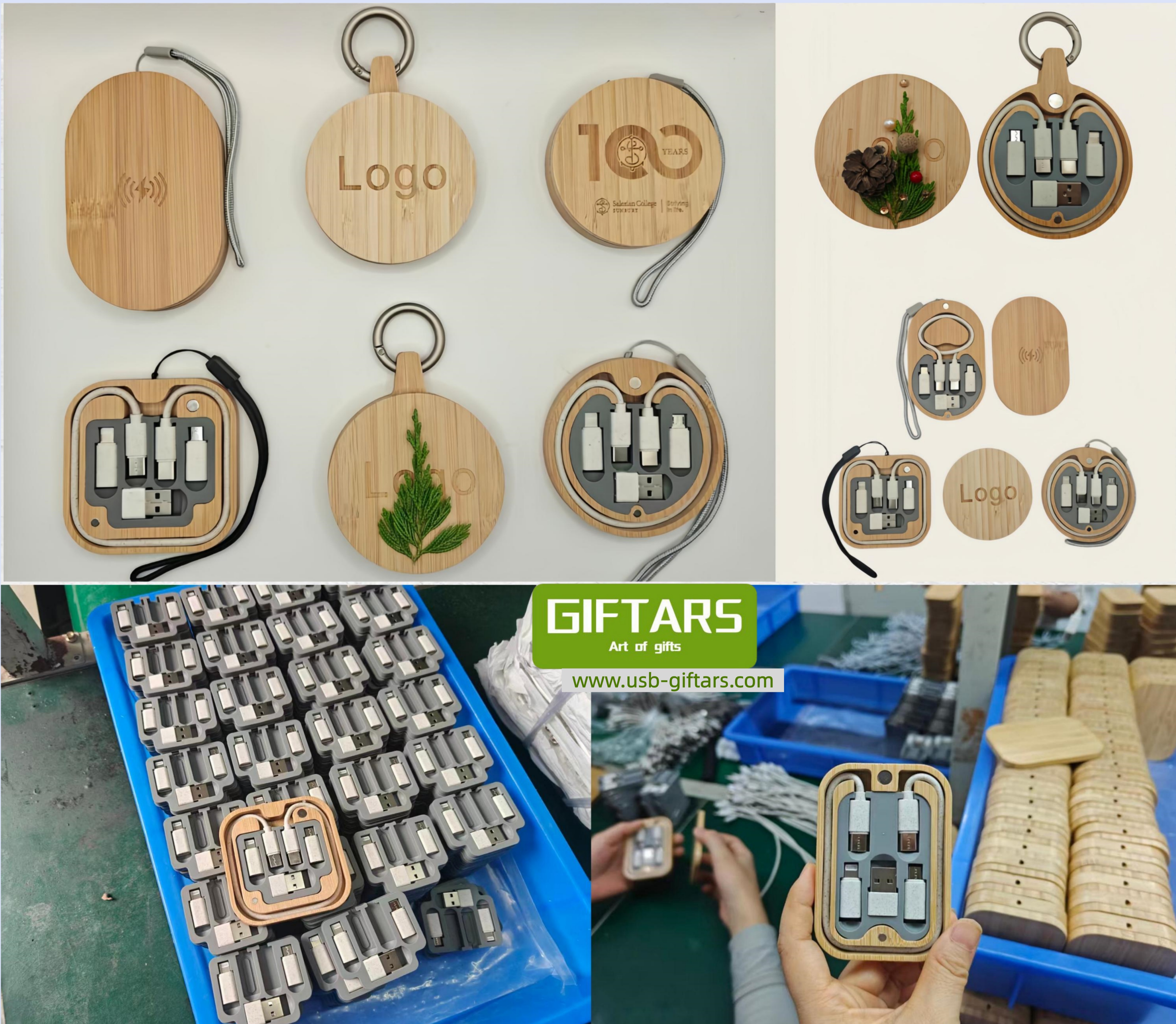 Eco-Friendly Multi-Functional Charging Cables BOX | Custom Corporate Gift Sets