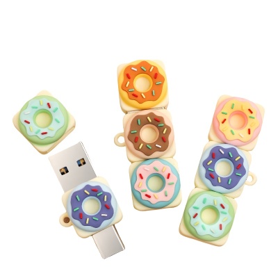 2D 3D Custom USB Flash Drive  - donut