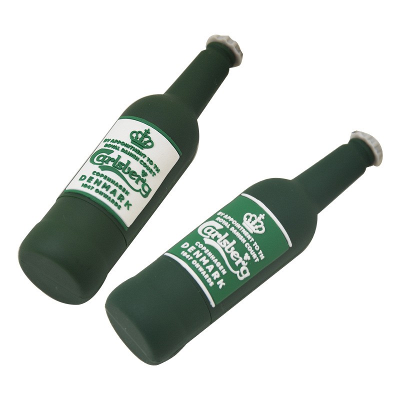 2D 3D Custom USB Flash Drive  - Beer Bottle