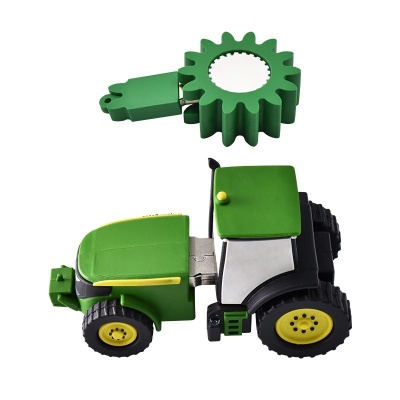 2D 3D Custom USB Flash Drive  - engineering vehicle