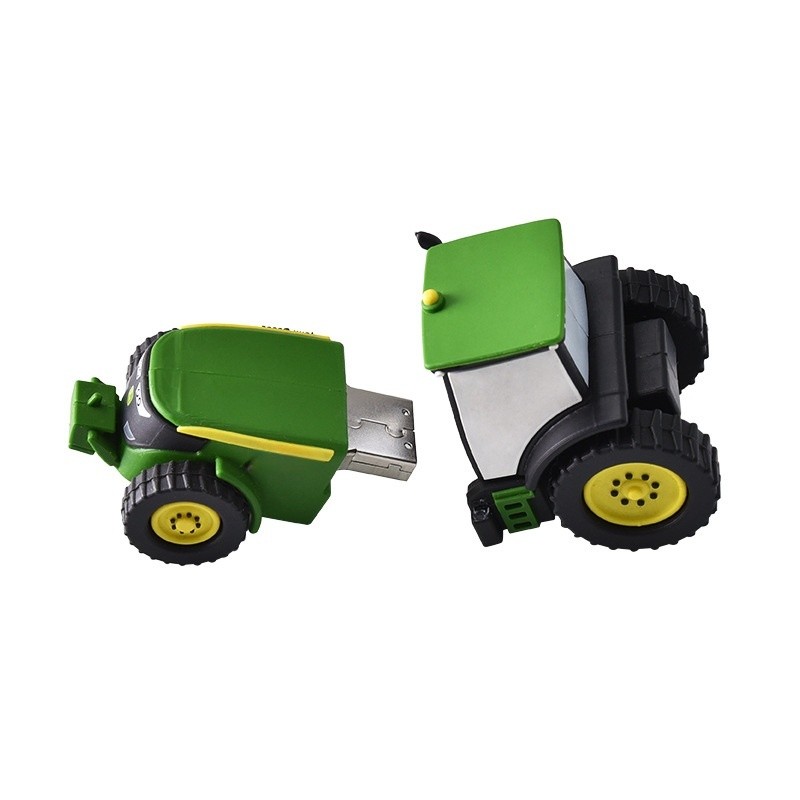 2D 3D Custom USB Flash Drive  - engineering vehicle