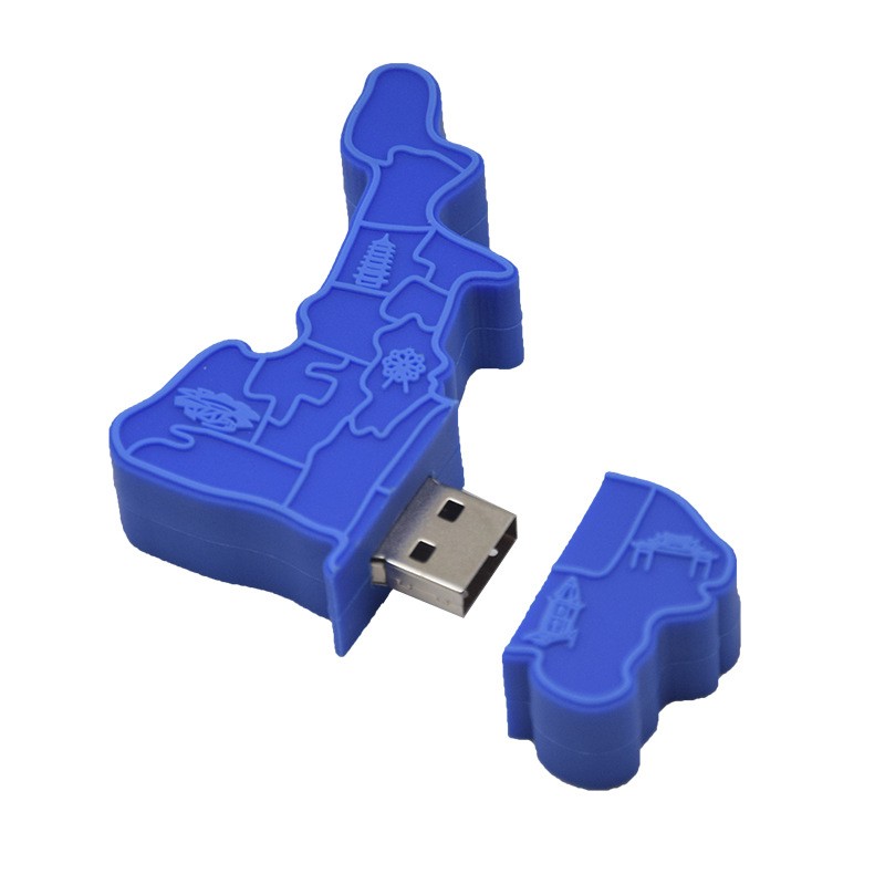 2D 3D Custom USB Flash Drive  - Map
