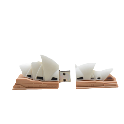 2D 3D PVC USB Flash Drive -Building
