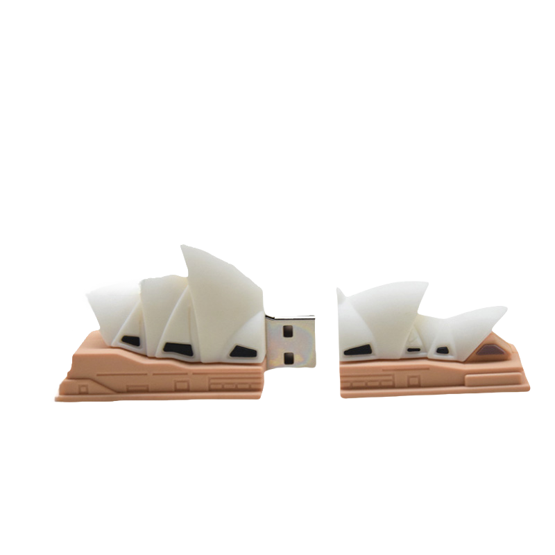 2D 3D PVC USB Flash Drive -Building