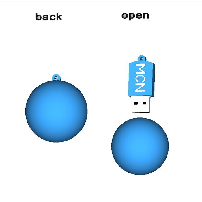 2D 3D PVC USB Flash Drive -Design