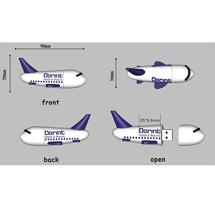 2D 3D PVC USB Flash Drive -Traffic -