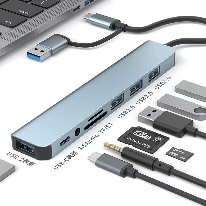 8 in 1 USB C Hubs GH-008