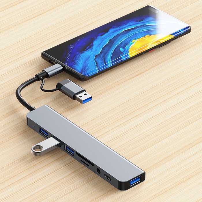 8 in 1 USB C Hubs GH-008
